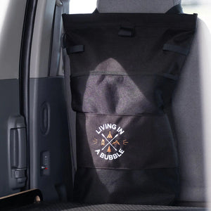 Seat Back Storage Bag with Wet & Dry Separation In Black