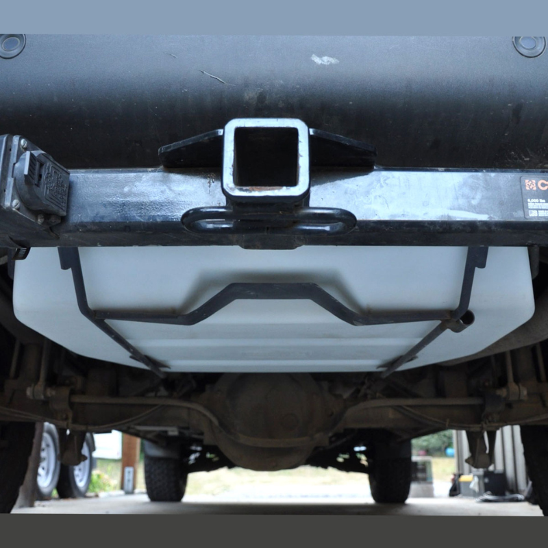 28 Gallon Water Tank (Spare Tire Mounted) for Sprinter Van - Installed Front View
