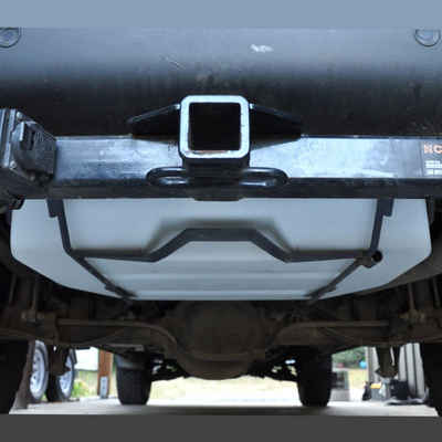 28 Gallon Water Tank (Spare Tire Mounted) for Sprinter Van - Installed Front View