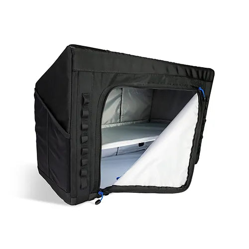 Soft Sided Upper Storage L-Track Cabinet (24" - Profile View/unzipped)