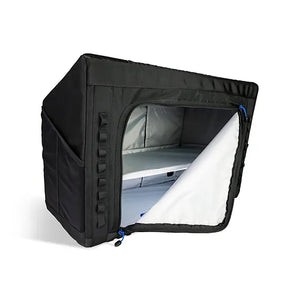Soft Sided Upper Storage L-Track Cabinet (24" - Profile View/unzipped)