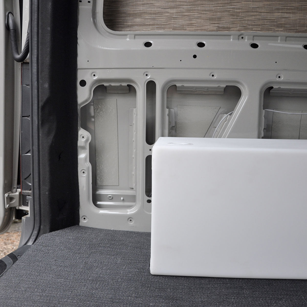 36 Gallon Water Tank for Sprinter Vans - in back of the van