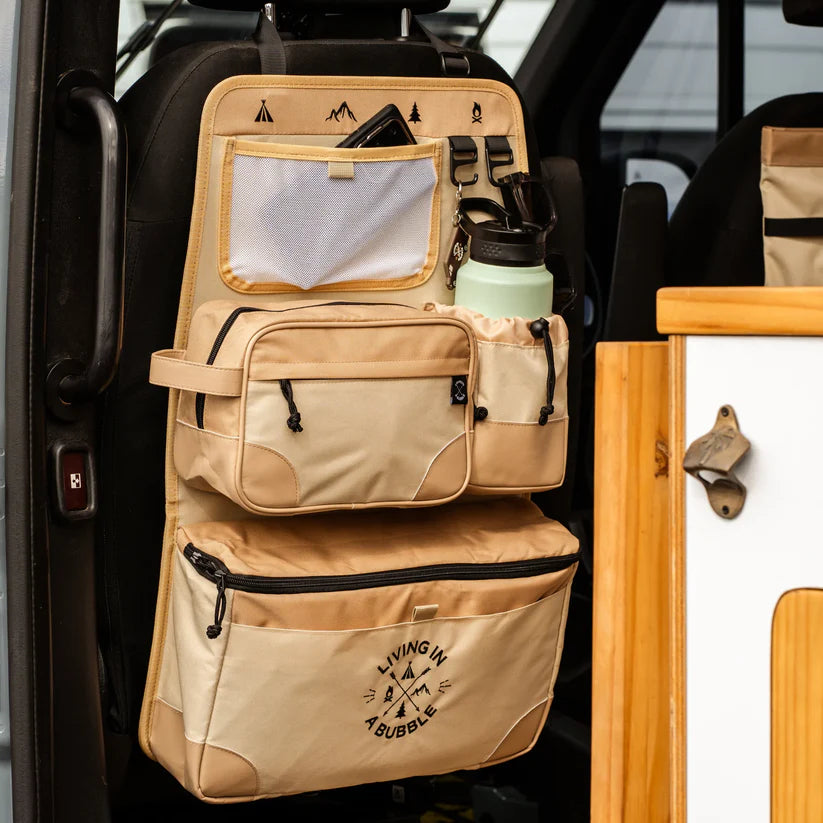 Seat Back Storage In Beige