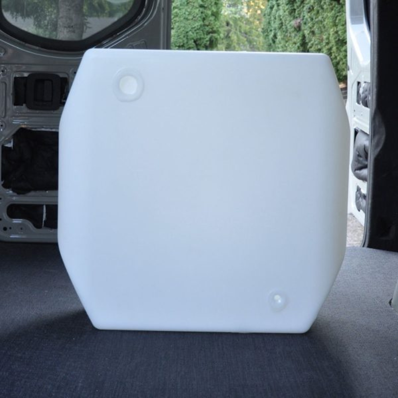 28 Gallon Water Tank (Spare Tire Mounted) for Sprinter Van - Back View