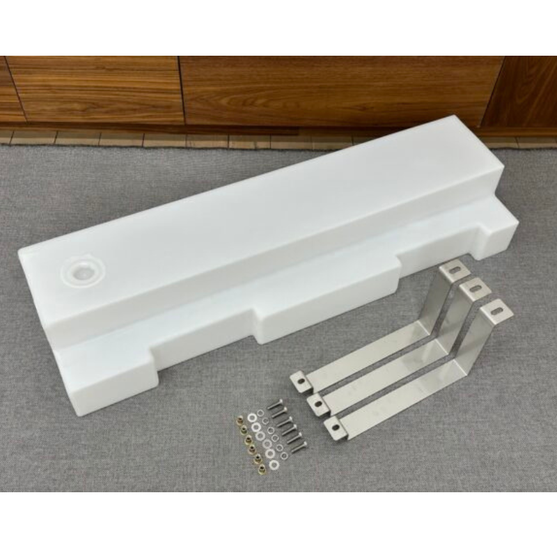 16 Gallon Water Tank (Undercarriage) for Transit Vans with mounting hardware - top view
