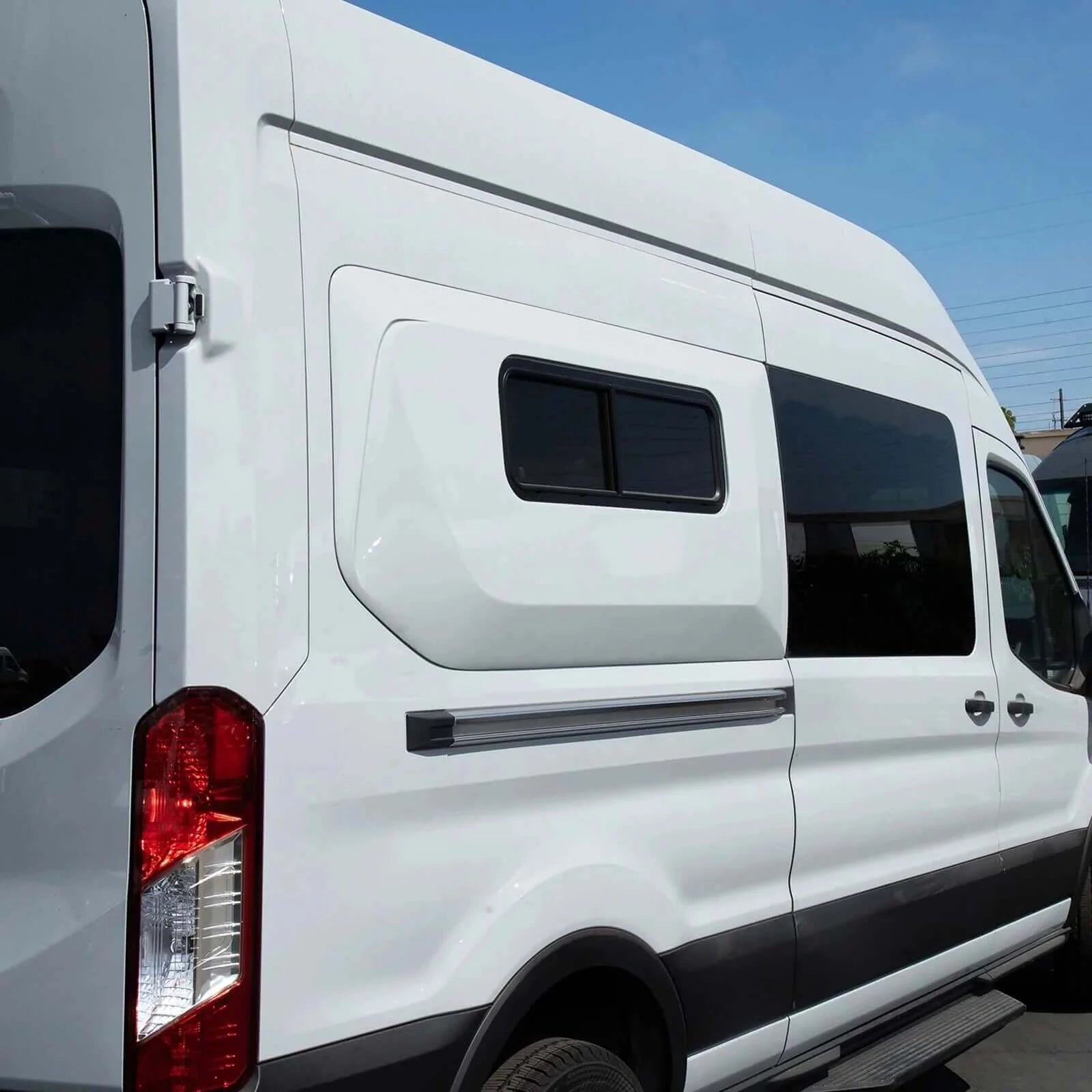Capsule Set for Transit Vans - installed with window on passenger side