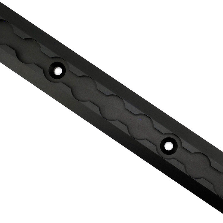 2 Pack of Recessed Deep Venture L-Track - in black profile view