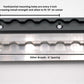 2 Pack of Angled L-Tracks - comparison chart