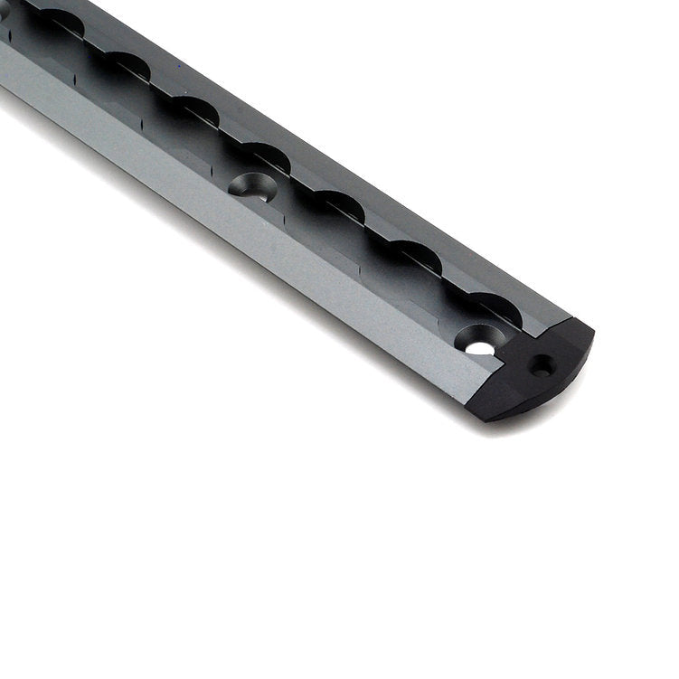 4 Pack of End Caps for Recessed L-Track - installed side view