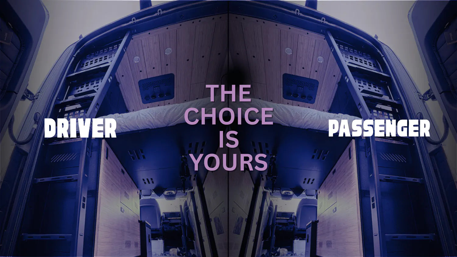 driver or passenger side choice is yours