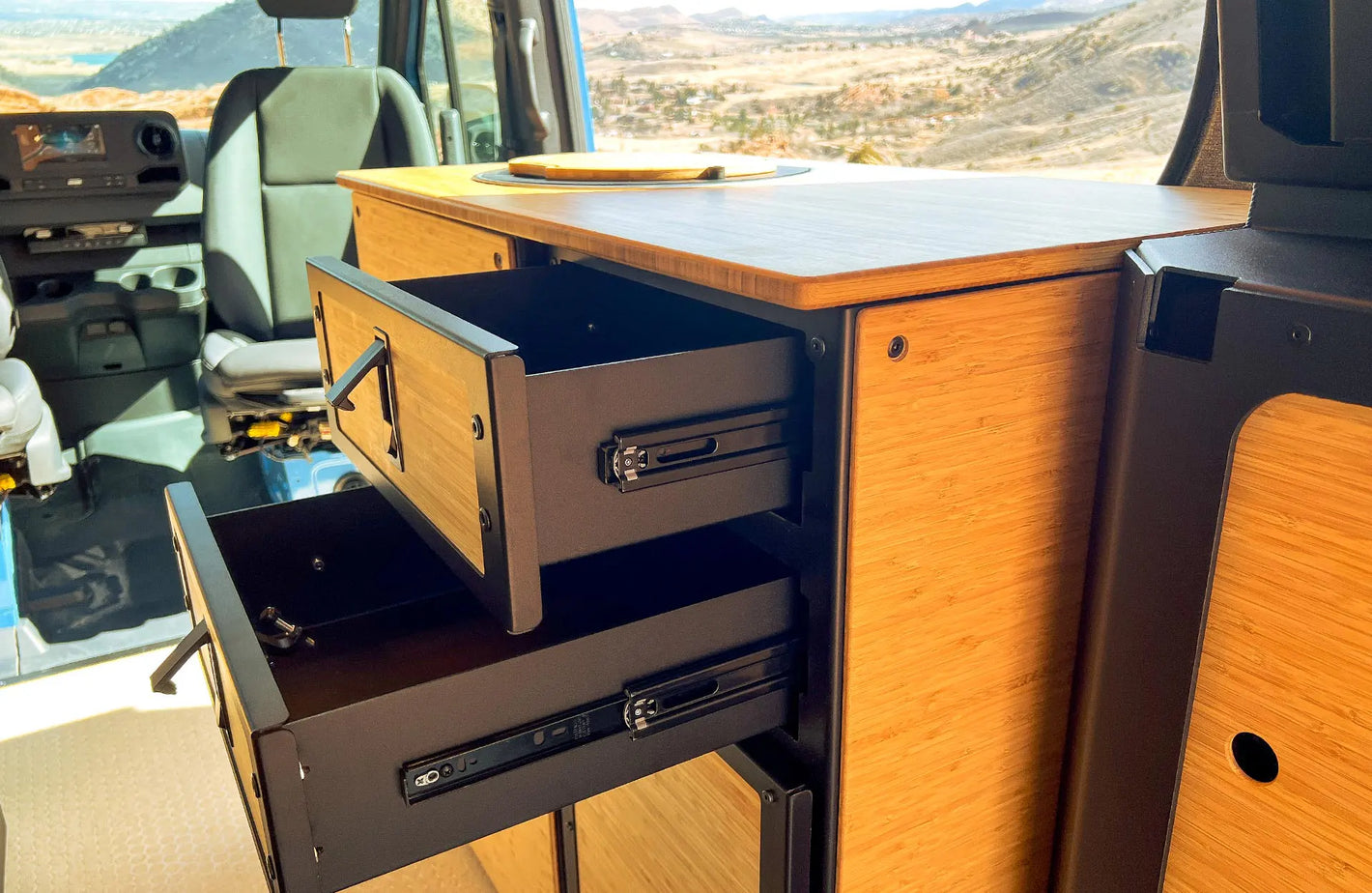 Bluey Kitchen Drawers Opened
