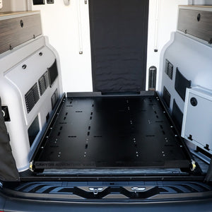 looking at the cargo deck in van