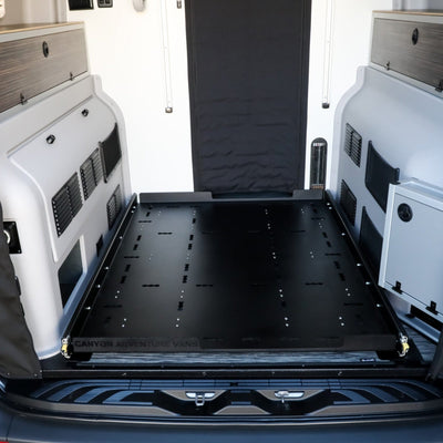 looking at the cargo deck in van