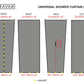 Tetravan Universal Shower Curtain