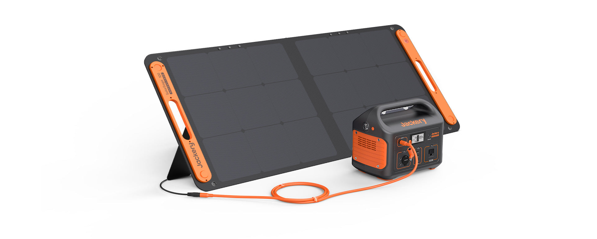 Solar Panel Plugged Into Jackery