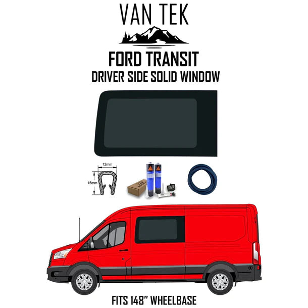 Ford Transit Driver Side Solid Window