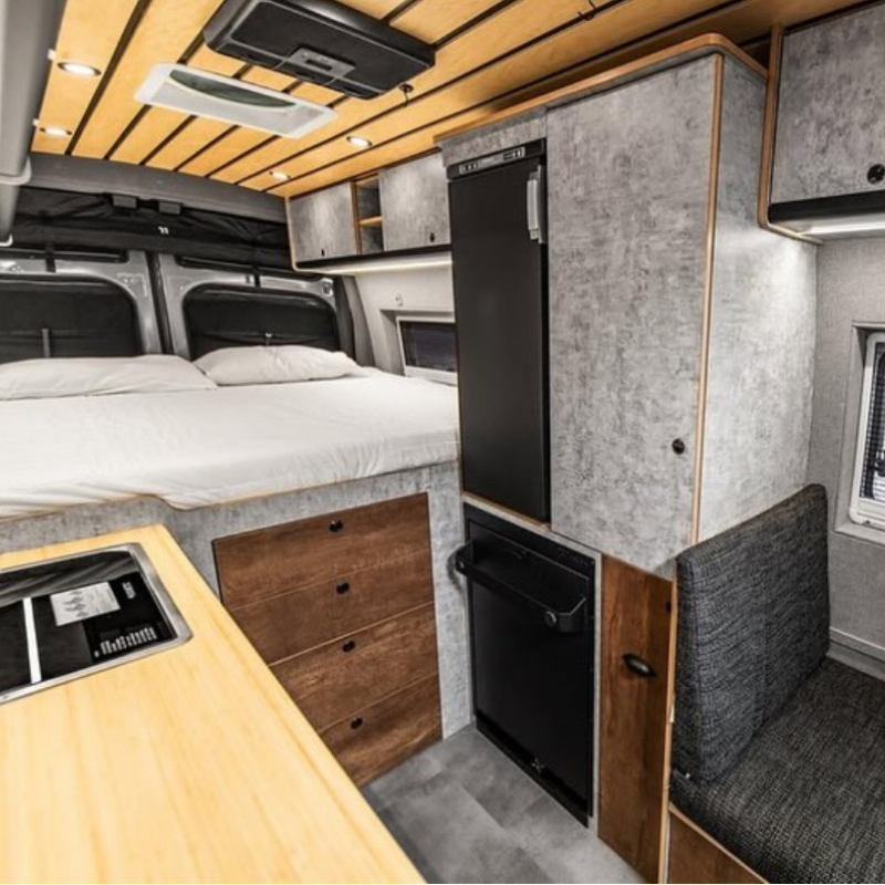 Tetravan Folding Shower 2.1 with Magnetic Curtain - Universal Fit!