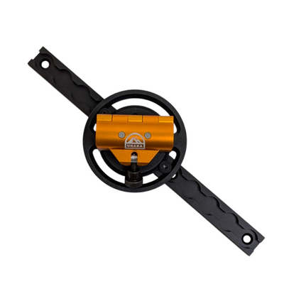 Up close view of fork mount