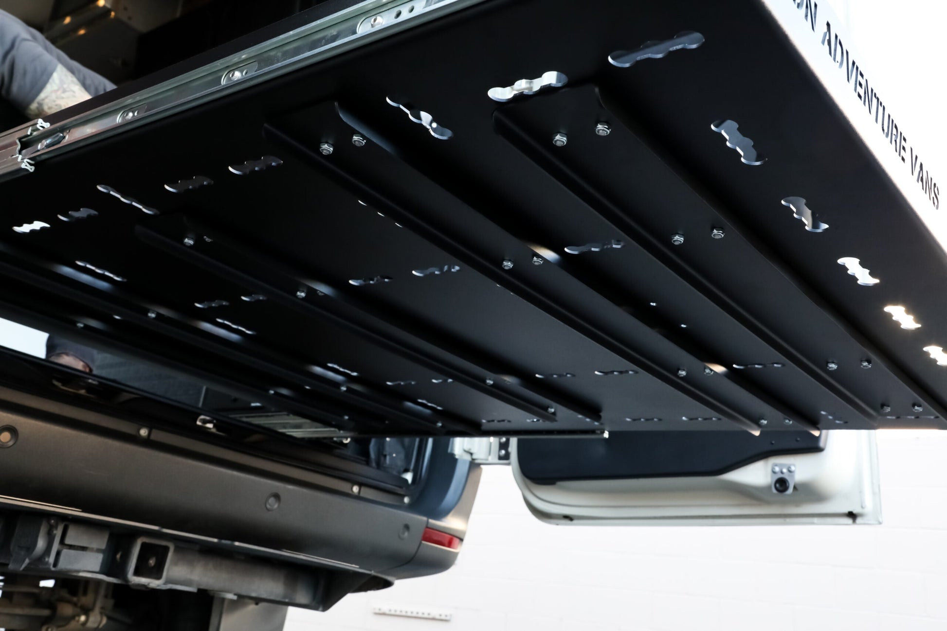 Garage Slide Out Deck Point of View Underneath