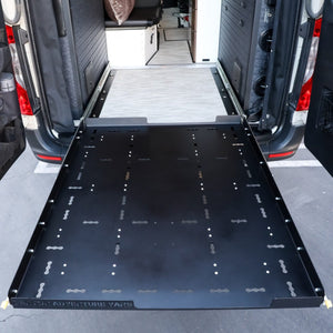 Black Cargo Slide Out Deck Compartment For Storage