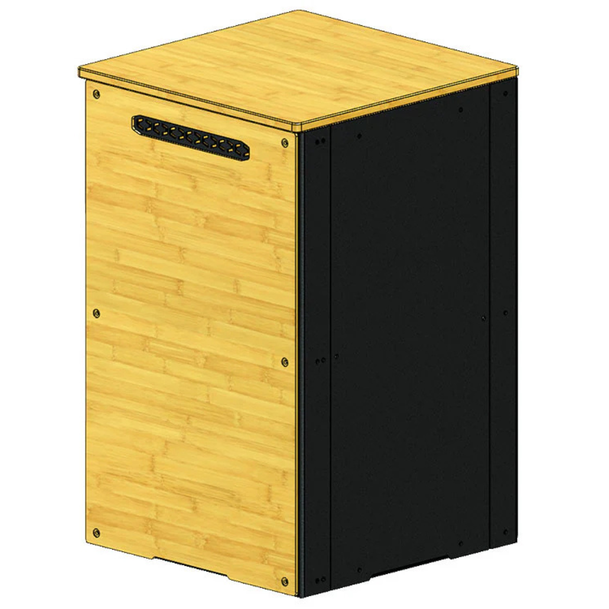 Back side view of Grub Fridge Cab