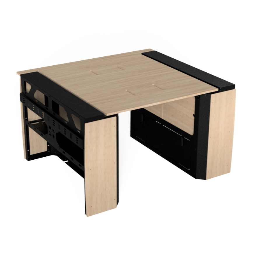 Hercules Bed & Storage System - Sprinter, Promaster and Transit Vans In Maple