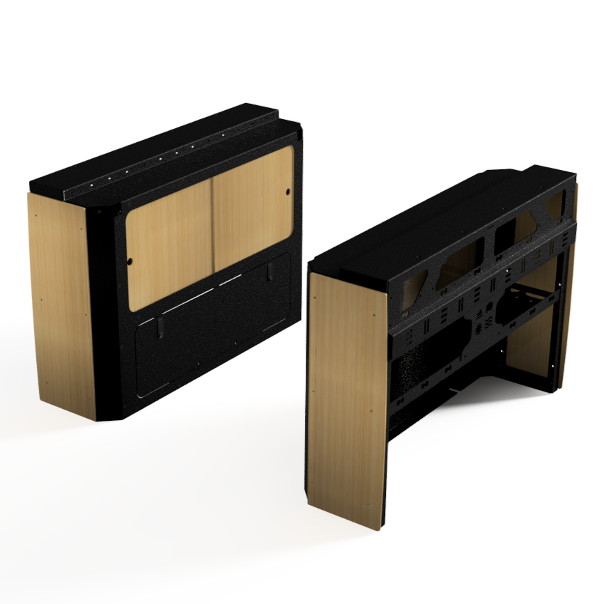 Wheel Well Box Set - Sprinter, Promaster and Transit Vans In Bamboo