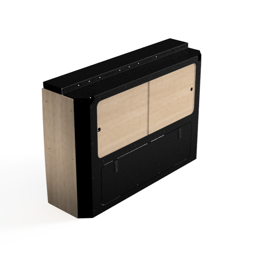 Wheel Well Box- Sprinter, Promaster and Transit Vans In Prefinished Maple