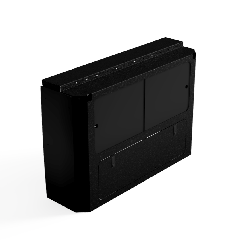 Single Wheel Well Box- Sprinter, Promaster and Transit Vans In Black