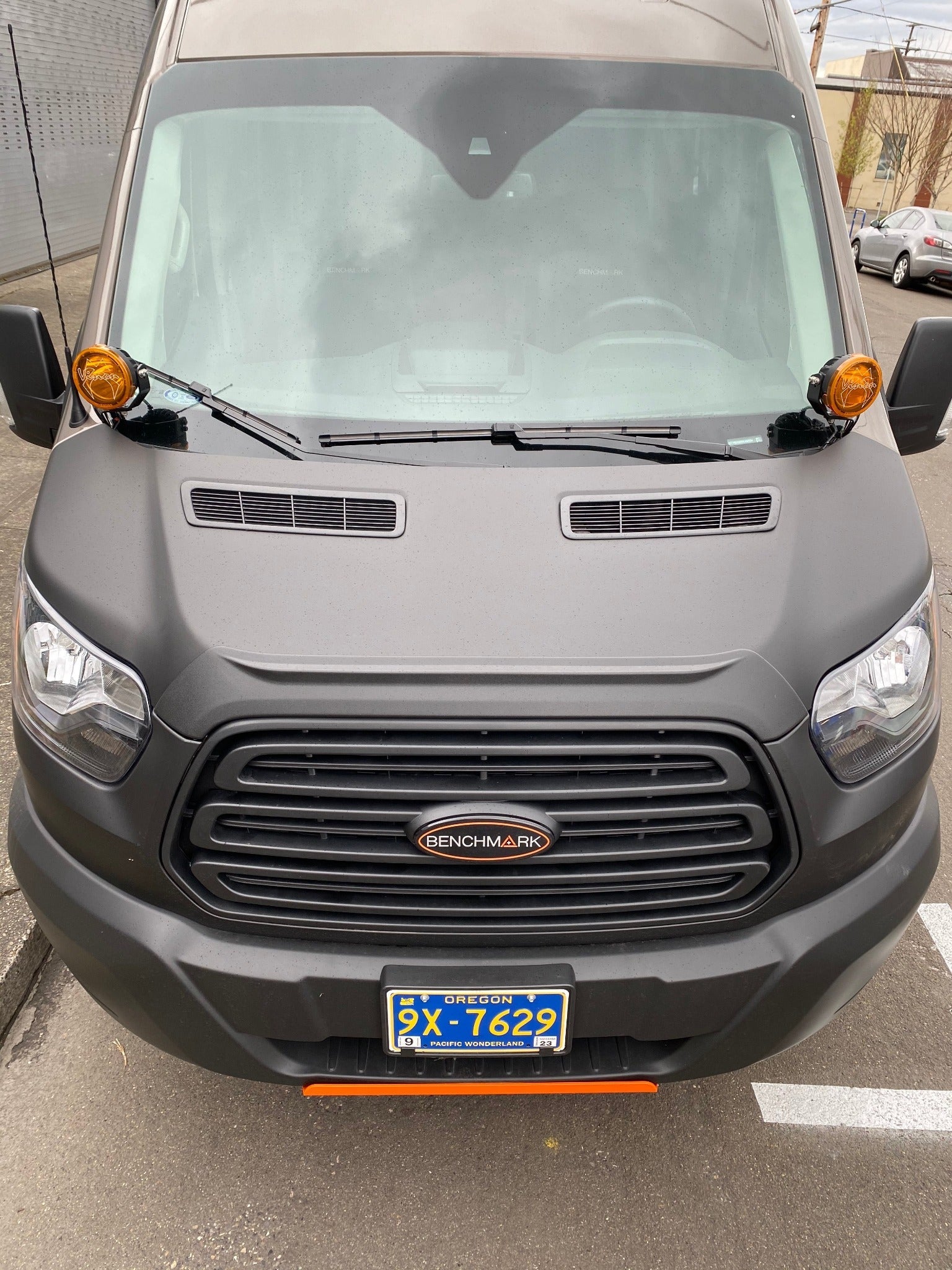 Front View Of Aero Head Spoiler Transit 2015 - 2020