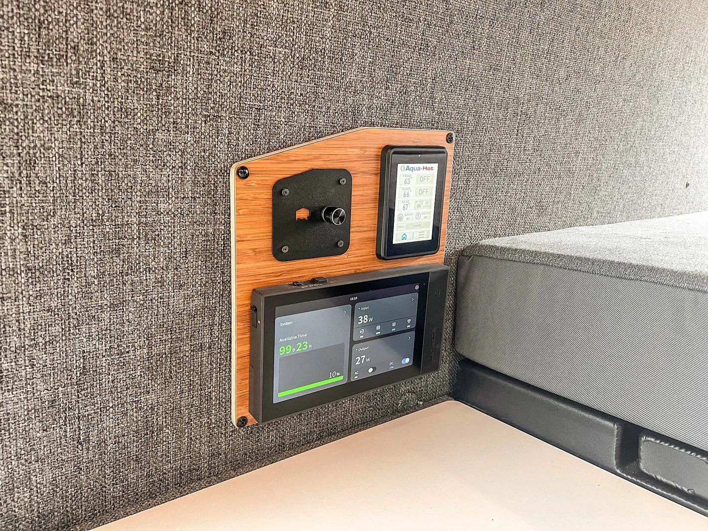 Control Panel Installed In Van