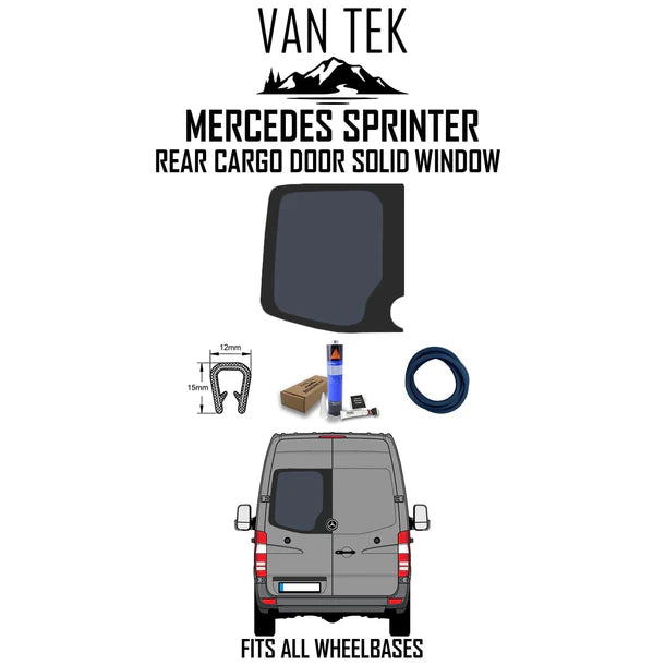 Mercedes Sprinter Rear Cargo Door Solid Window
