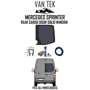Mercedes Sprinter Rear Cargo Door Solid Window