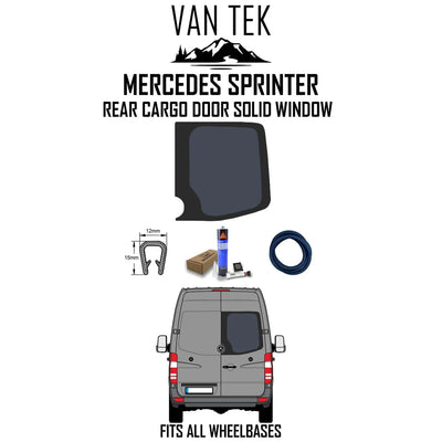 Mercedes Sprinter Rear Cargo Door Solid Window