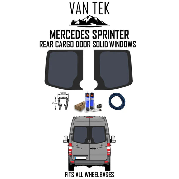 Mercedes Sprinter Rear Cargo Door Solid Windows