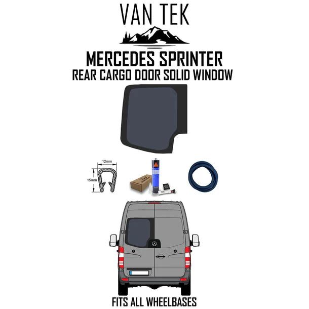 Mercedes Sprinter Rear Cargo Door Solid Window