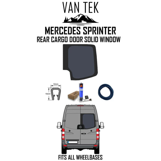 Mercedes Sprinter Rear Cargo Door Solid Window