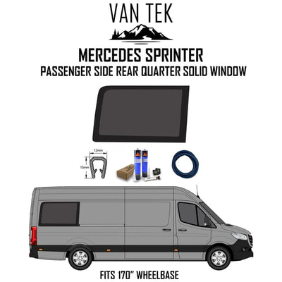 Mercedes Sprinter Passenger Side Rear Quarter Solid Window