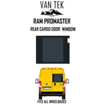 Ram Promaster Rear Cargo Door Window