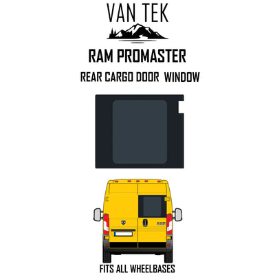 Ram Promaster Rear Cargo Door Window