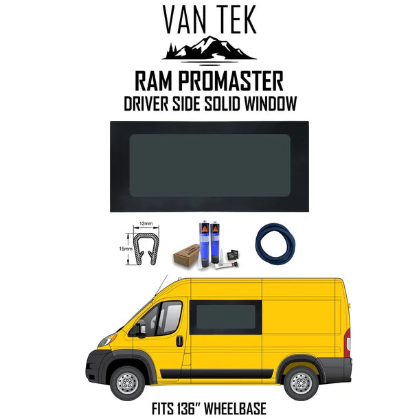 Ram Promaster Driver Side Solid Window
