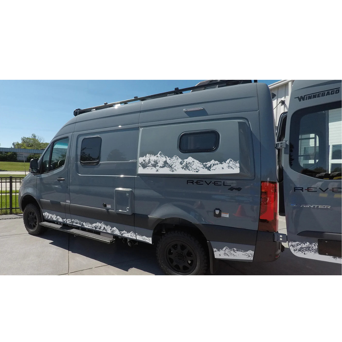 White RIGWRAP MTN Series installed on Sprinter Revel
