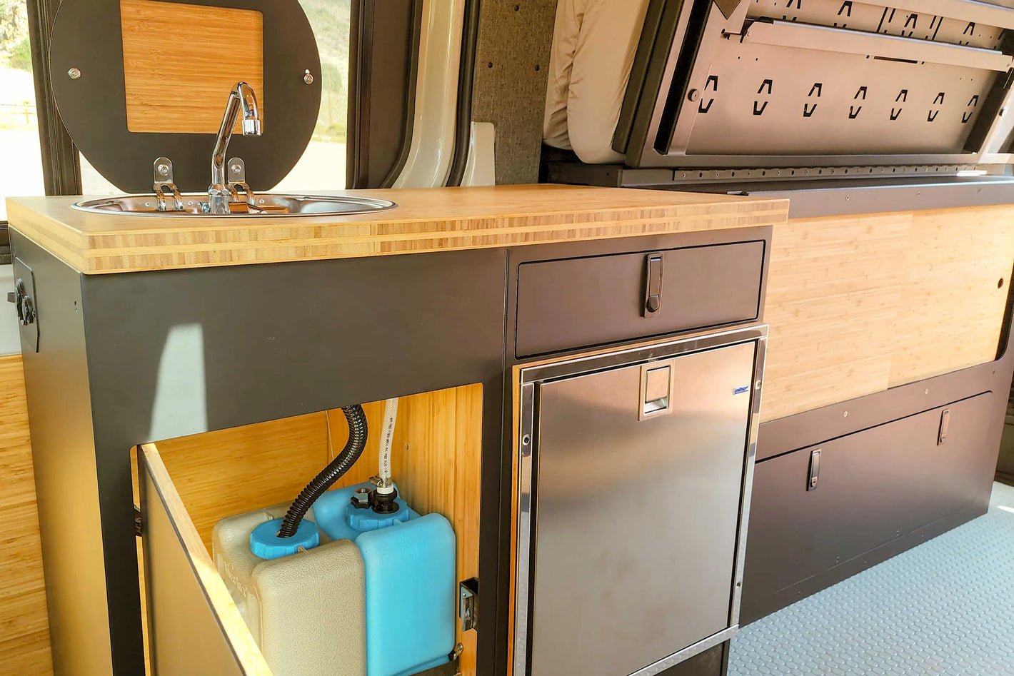 Jerry Can System In Gub Galley In Full Build Roosty