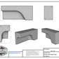 33 Gallon Water Tank for Sprinter Vans - Left Side Spec Sheet