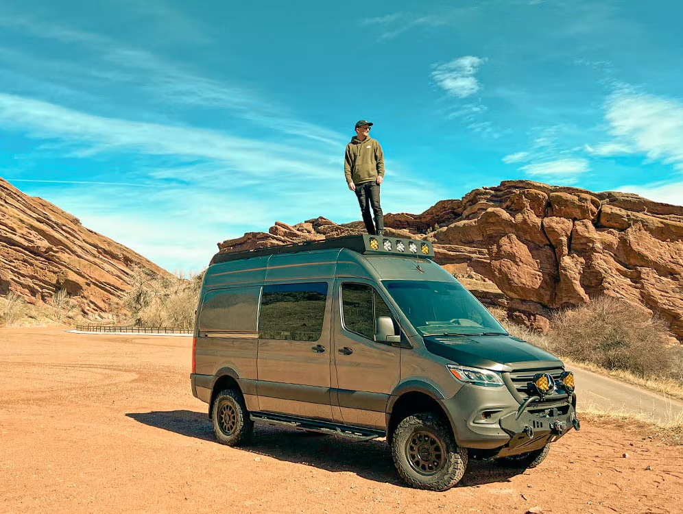 Rigwrap installed on Van in desert