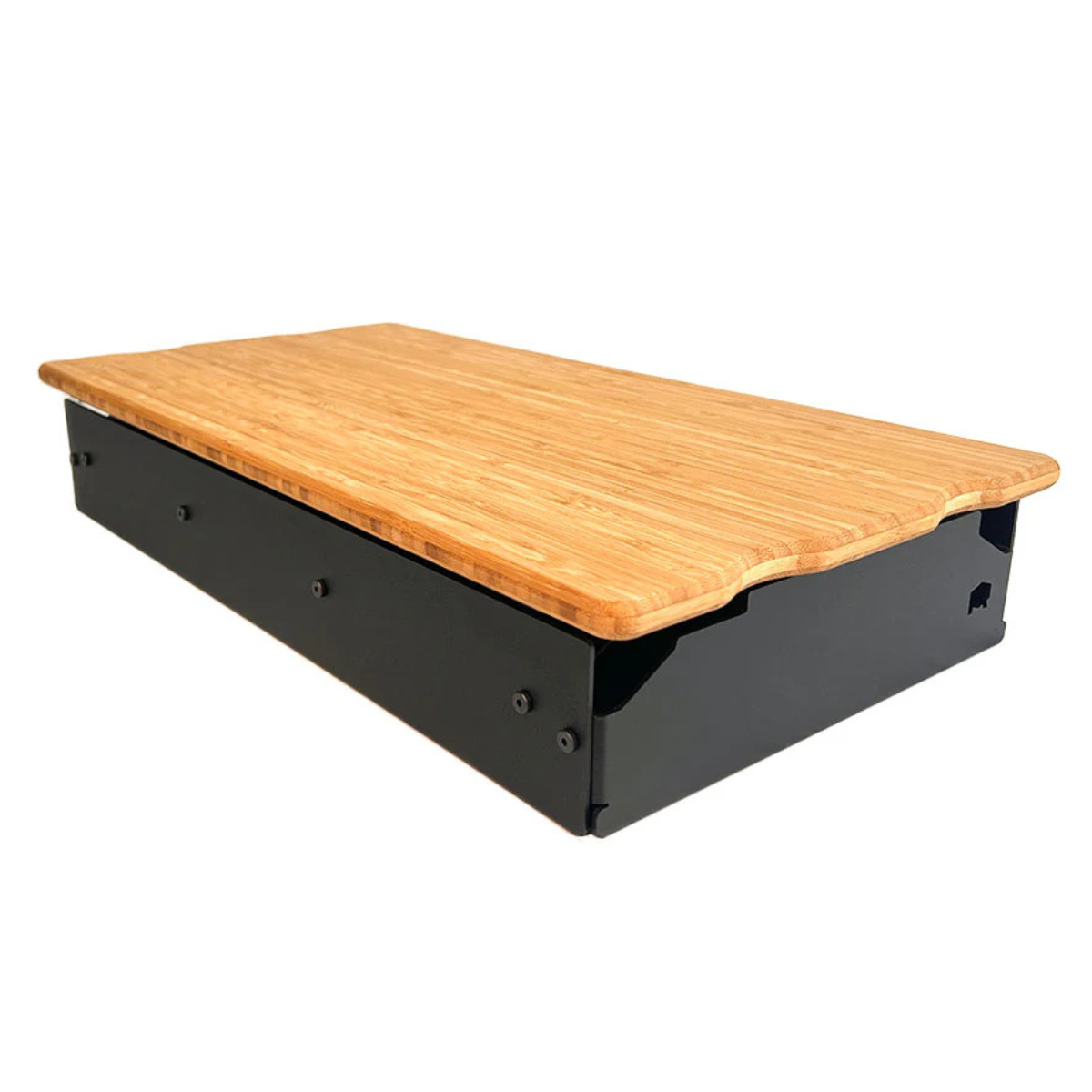 Universal slider console table with drawer closed