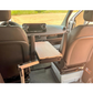 Installed slider console table in Sprinter 170 between driver and passenger seats