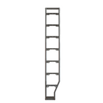 Front view of Sprinter Side Mount Ladder with wheel wrap