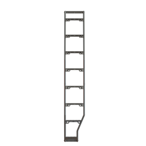 Front view of Sprinter Side Mount Ladder with wheel wrap