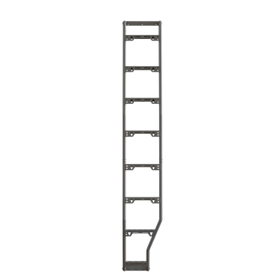 Front view of Sprinter Side Mount Ladder with wheel wrap